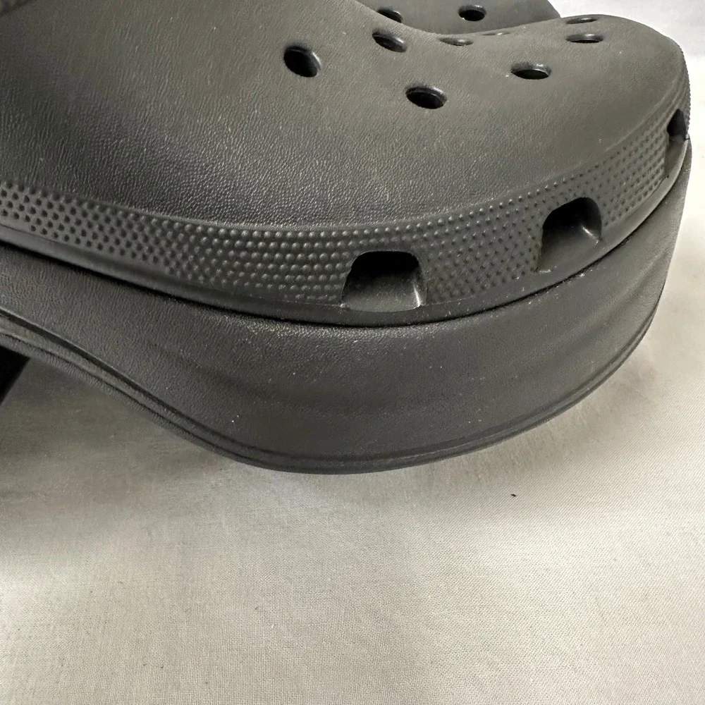 Crocs Siren Studded Platform‎ Clog Mule Black Mens Size 11 Goth Bratz